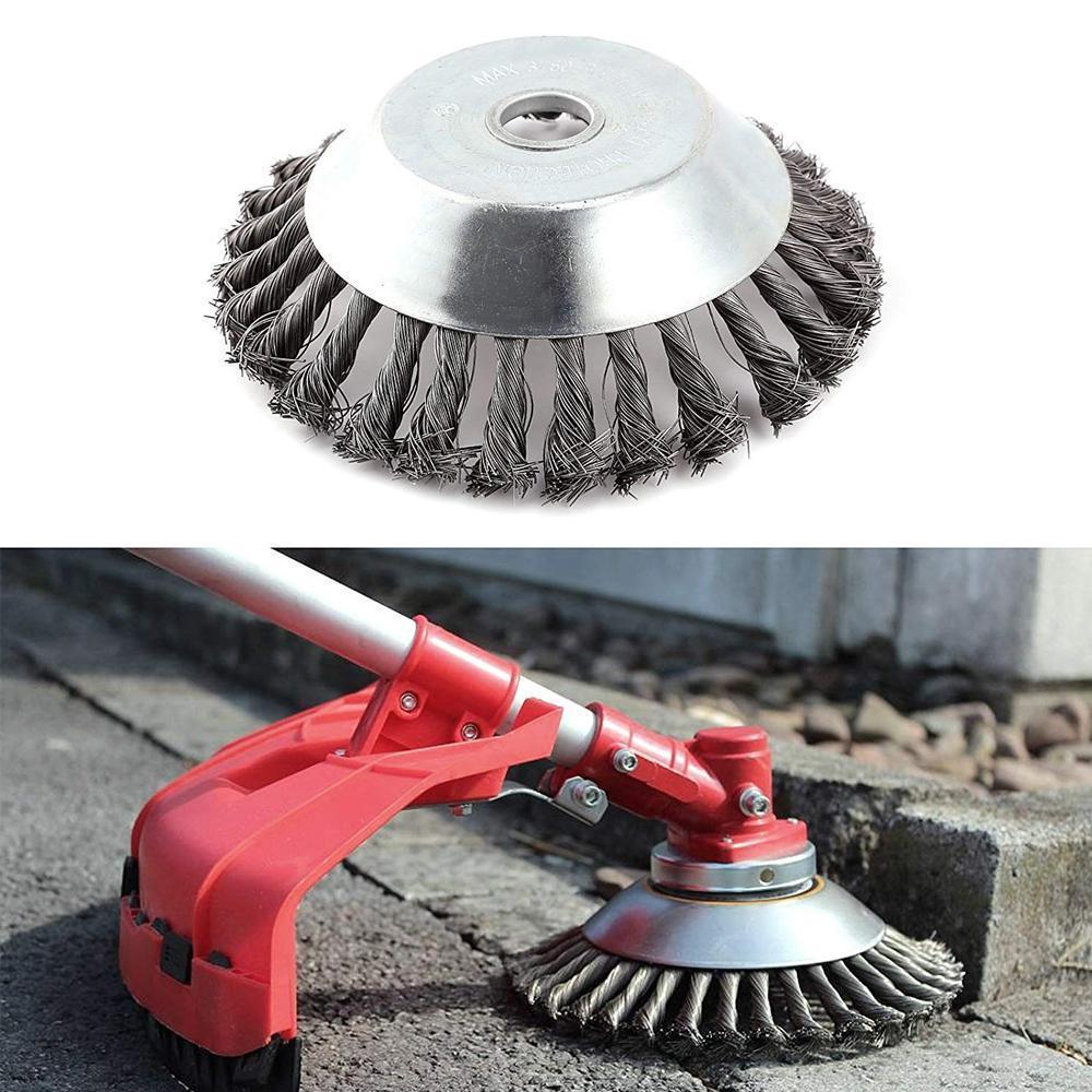 Heavy Duty Round Wire Weed Brush