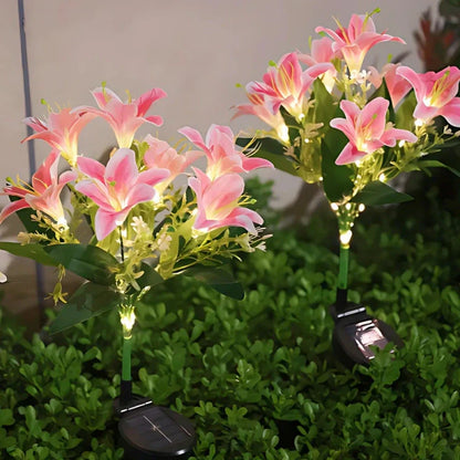 Bright Garden Solar Flower String Lights