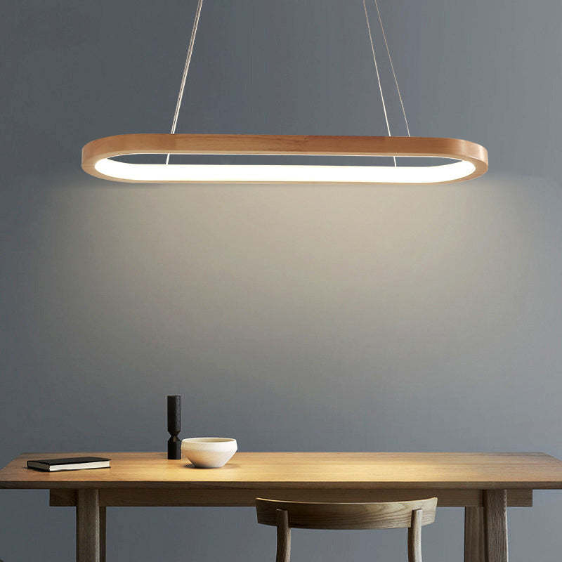 Rustic Wooden Metal Pendant Lamp