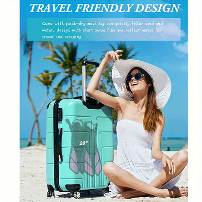 Compact Unisex Snorkel Fins for Travel