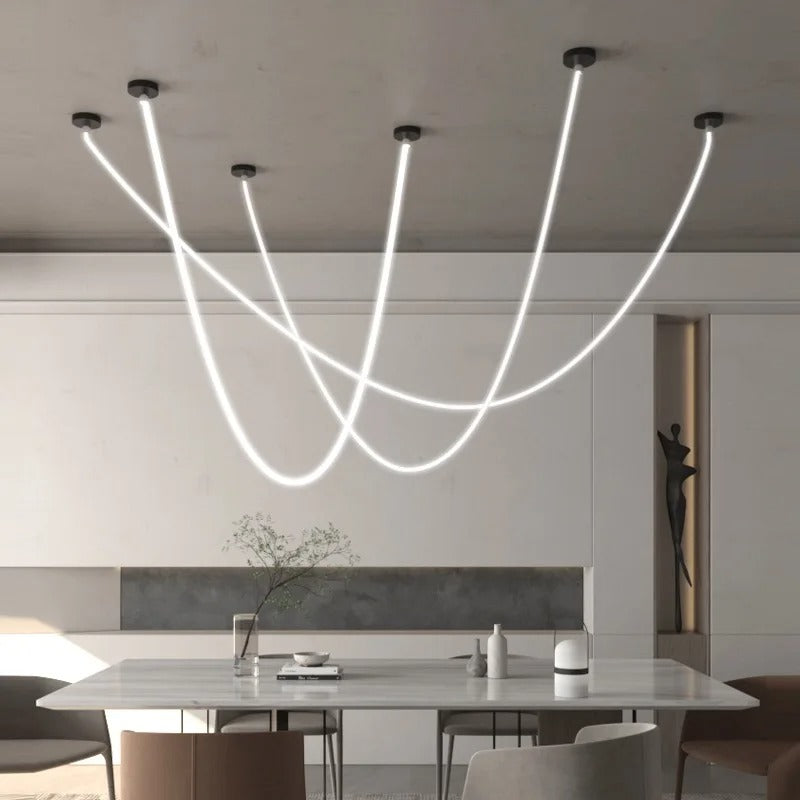 Flexible LED Pendant Light With Adjustable Tubes - Luxicro