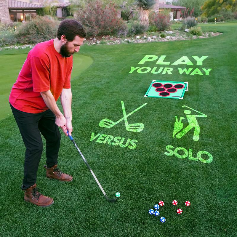 Compact Travel Golf Pong Party Set