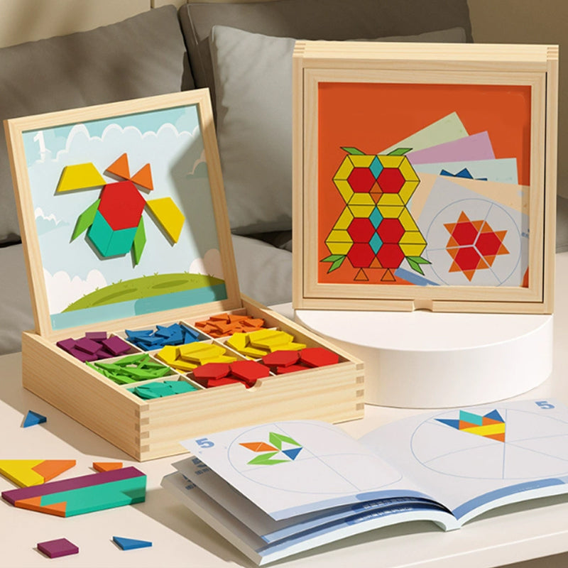 Learning Wooden Magnet Blocks Set