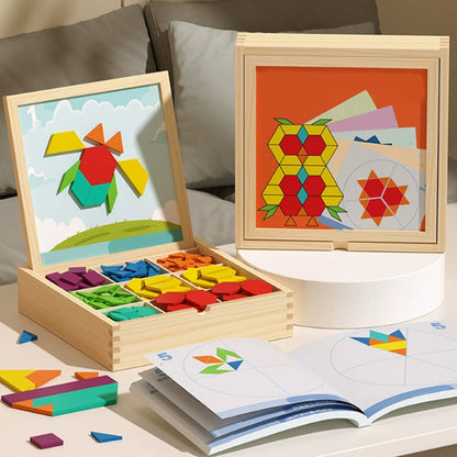 Learning Wooden Magnet Blocks Set
