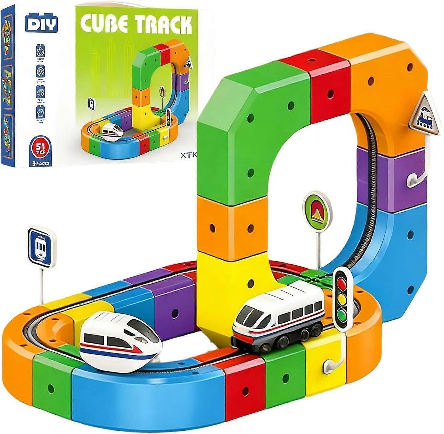 Colorful Kids Magnetic Construction Blocks