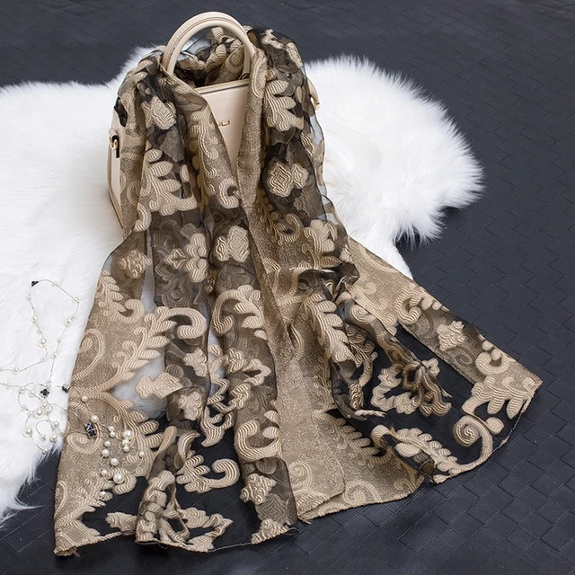 Beautiful Soft Floral Scarf