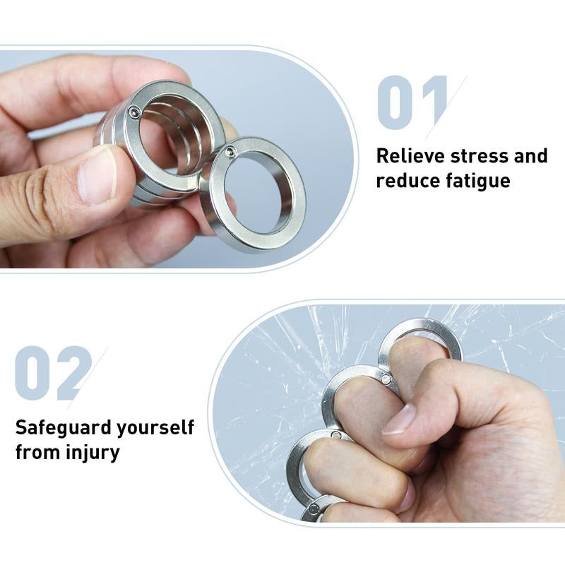 Compact Stainless Steel Fidget Toy Spinner