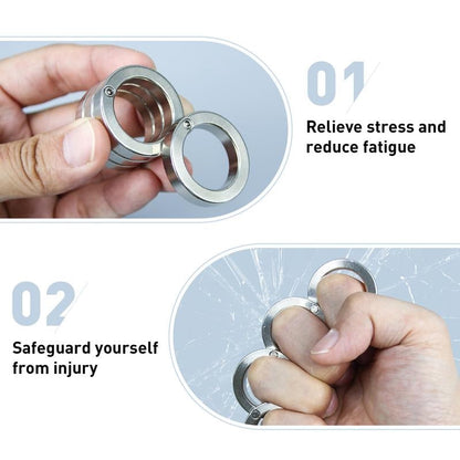 Compact Stainless Steel Fidget Toy Spinner