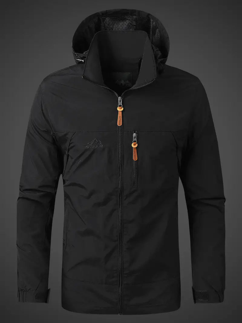Breathable Mens Sports Rain Jacket