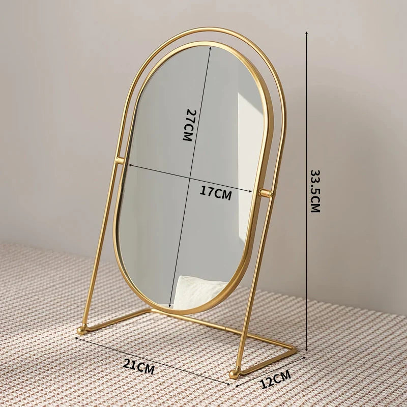 Big Simple Tabletop Makeup Mirror
