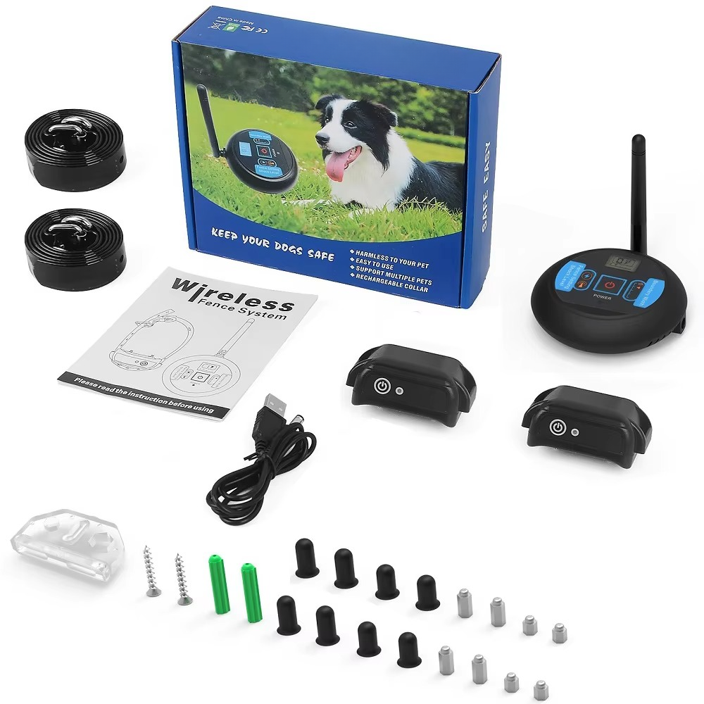 Easy Install Wireless Pet Fence System with Rechargeable Collar