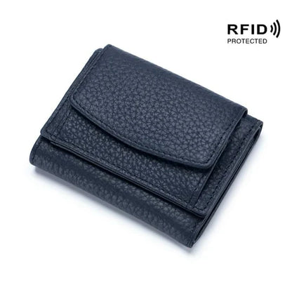 Slim Genuine Leather RFID Wallet Case