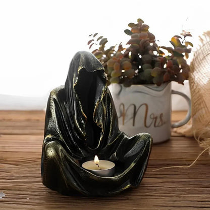 Elegant Clear Candle Desk Holder