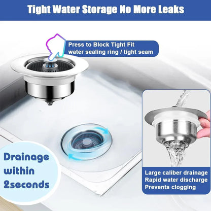 Easy Clean Sink Strainer & Stopper Set