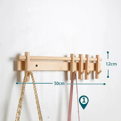 Space Saving Coat Rack with Hooks for Entryway