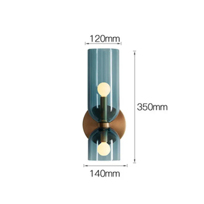 Contemporary Double Glow Wall Light
