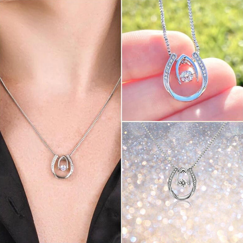 Stylish Horse Shoe Pendant Necklace