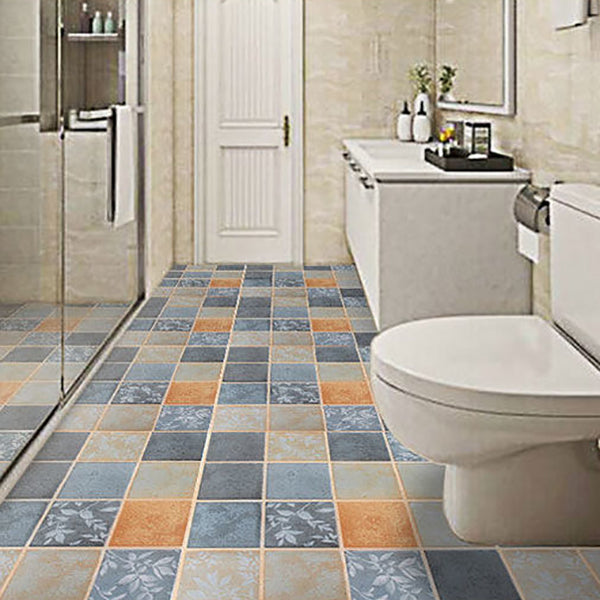Stylish Geometric Vinyl Sticker Flooring