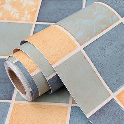 Stylish Geometric Vinyl Sticker Flooring