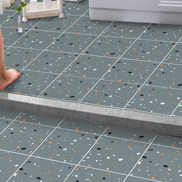 Stylish Geometric Vinyl Sticker Flooring