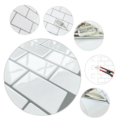 Easy Install PVC Stick On Bathroom Wall Tiles