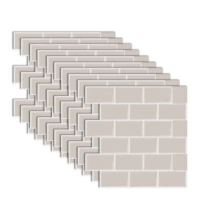Easy Install PVC Stick On Bathroom Wall Tiles