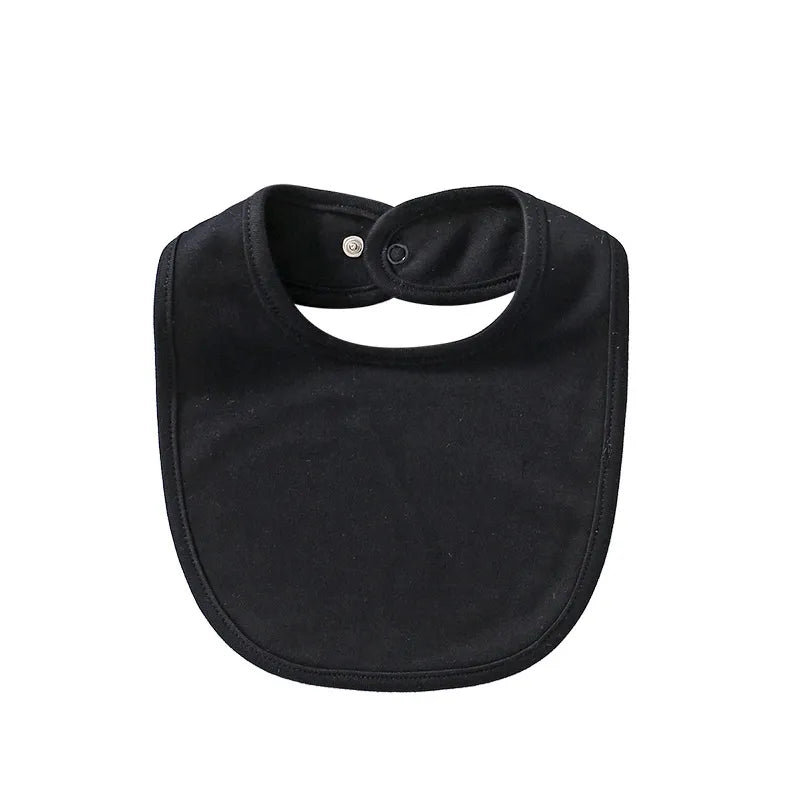 Gentle Baby Bib Soft Cotton Absorbent Snap Fastener