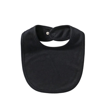 Gentle Baby Bib Soft Cotton Absorbent Snap Fastener