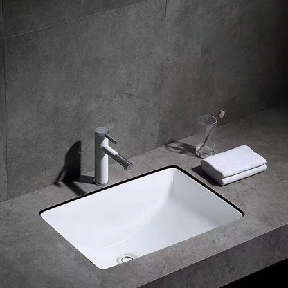 Modern Drop-In Oval Bathroom Sink with Faucet
