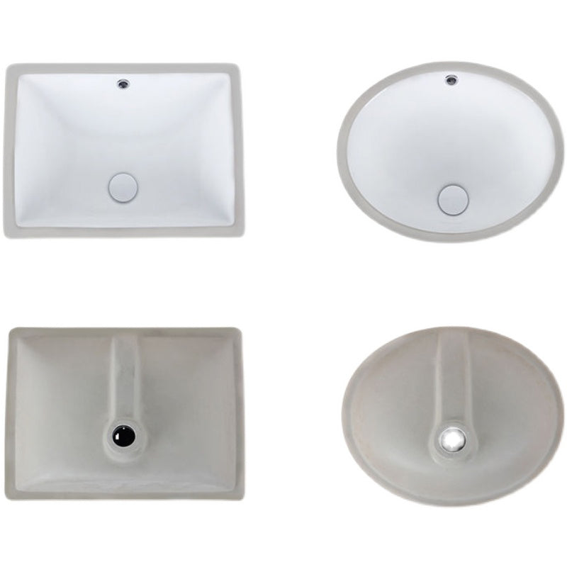 Modern Drop-In Oval Bathroom Sink with Faucet