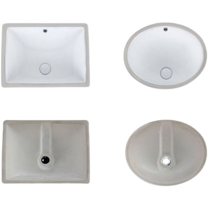 Modern Drop-In Oval Bathroom Sink with Faucet