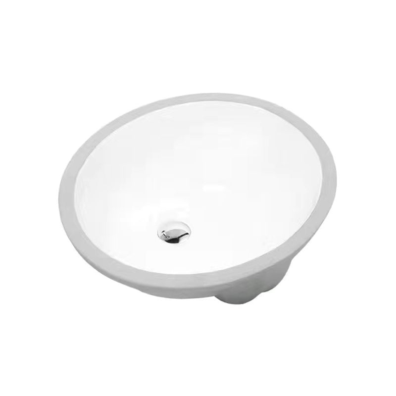 Modern Drop-In Oval Bathroom Sink with Faucet