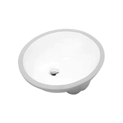 Modern Drop-In Oval Bathroom Sink with Faucet