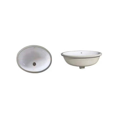 Modern Drop-In Oval Bathroom Sink with Faucet