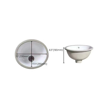 Modern Drop-In Oval Bathroom Sink with Faucet