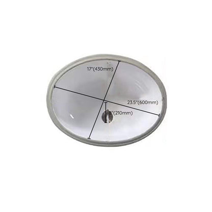 Modern Drop-In Oval Bathroom Sink with Faucet