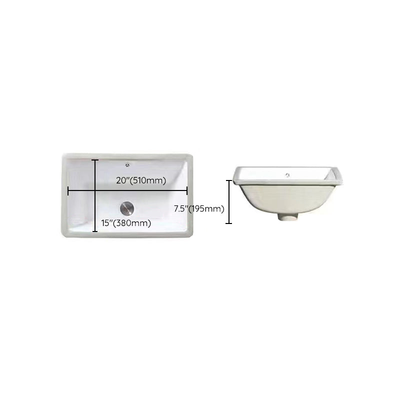 Modern Drop-In Oval Bathroom Sink with Faucet