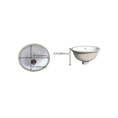 Modern Drop-In Oval Bathroom Sink with Faucet