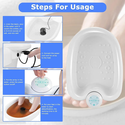 Advanced Ionic Foot Bath for Home Detox Therapy