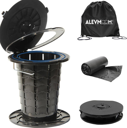 Compact Camping Toilet with Adjustable Legs