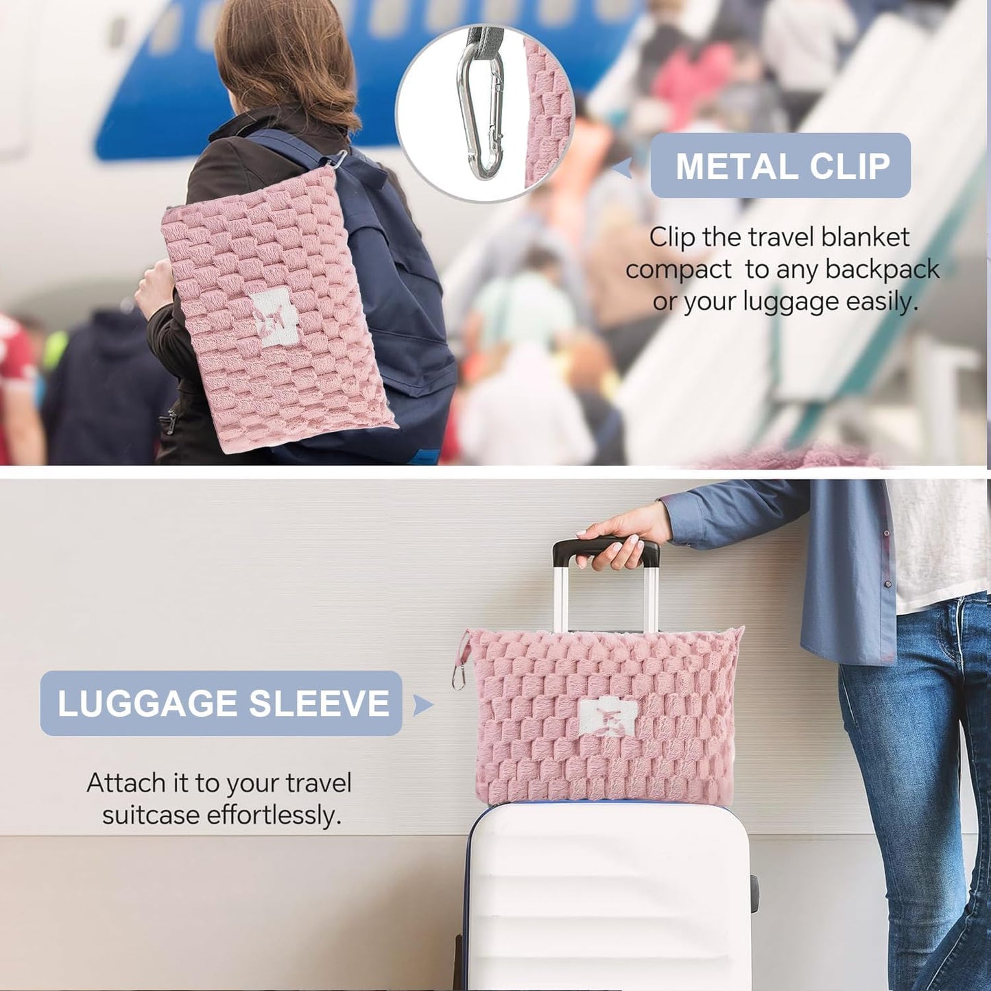 Cozy Portable Travel Blanket Set