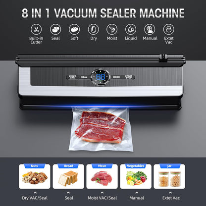 Automatic Food Vacuum Sealer with Cutter