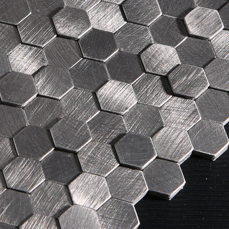 Decorative Hexagon Peel and Stick Mosaic Wall Tiles