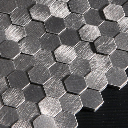 Decorative Hexagon Peel and Stick Mosaic Wall Tiles