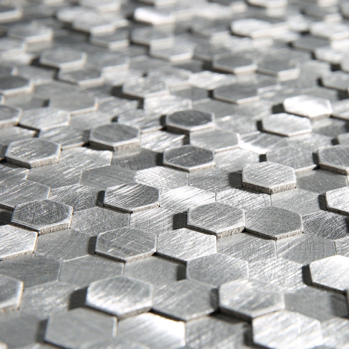 Decorative Hexagon Peel and Stick Mosaic Wall Tiles