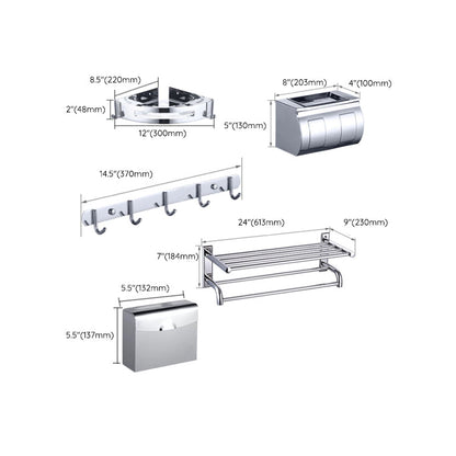 Luxurious Chrome Bathroom Accessories Set