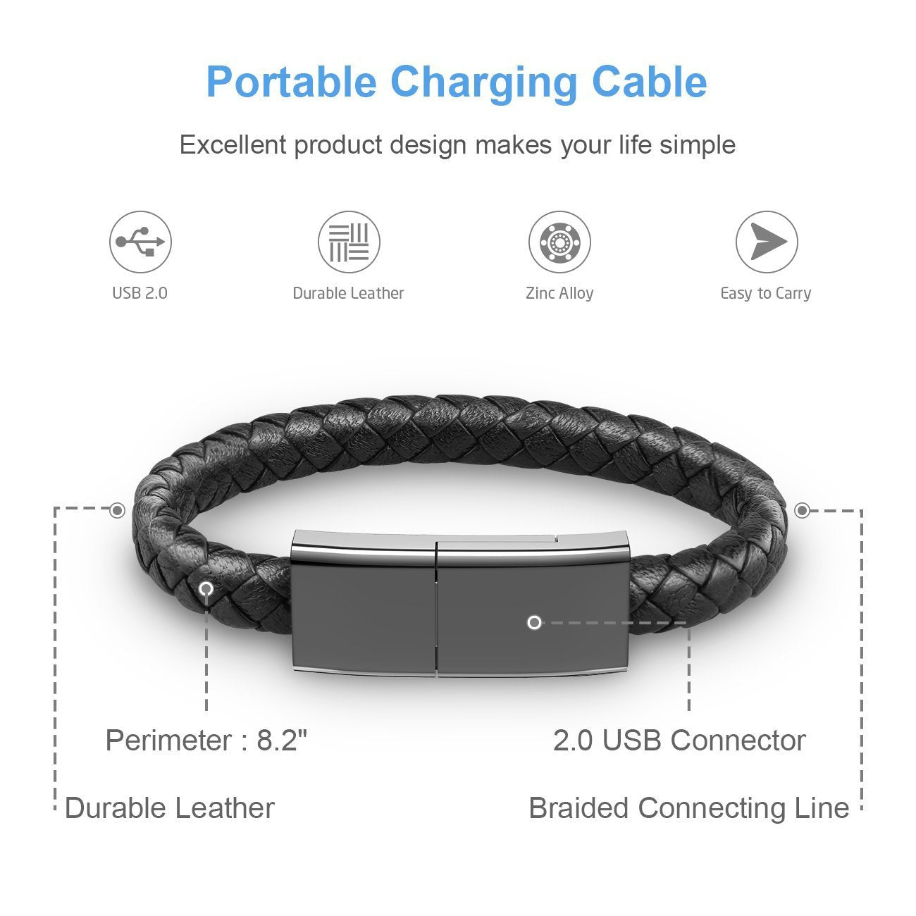 Fast Charge Sports Armband USB Cable