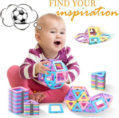 Colorful Magnetic Construction Blocks Toy Kit
