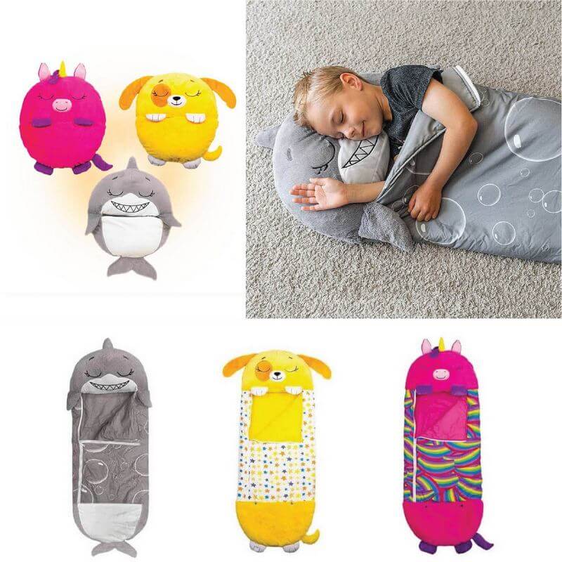 Cozy Kids Sleep Bag with Pillow for Outdoor Fun - Luxicro