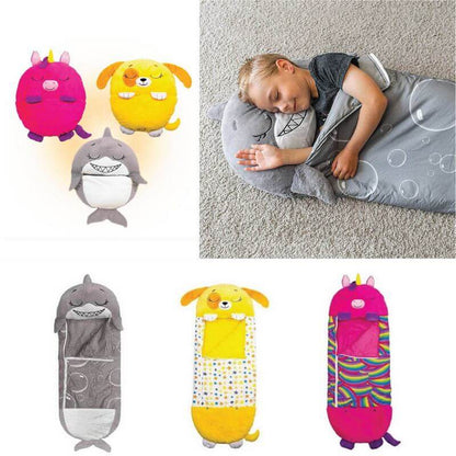 Cozy Kids Sleep Bag with Pillow for Outdoor Fun - Luxicro